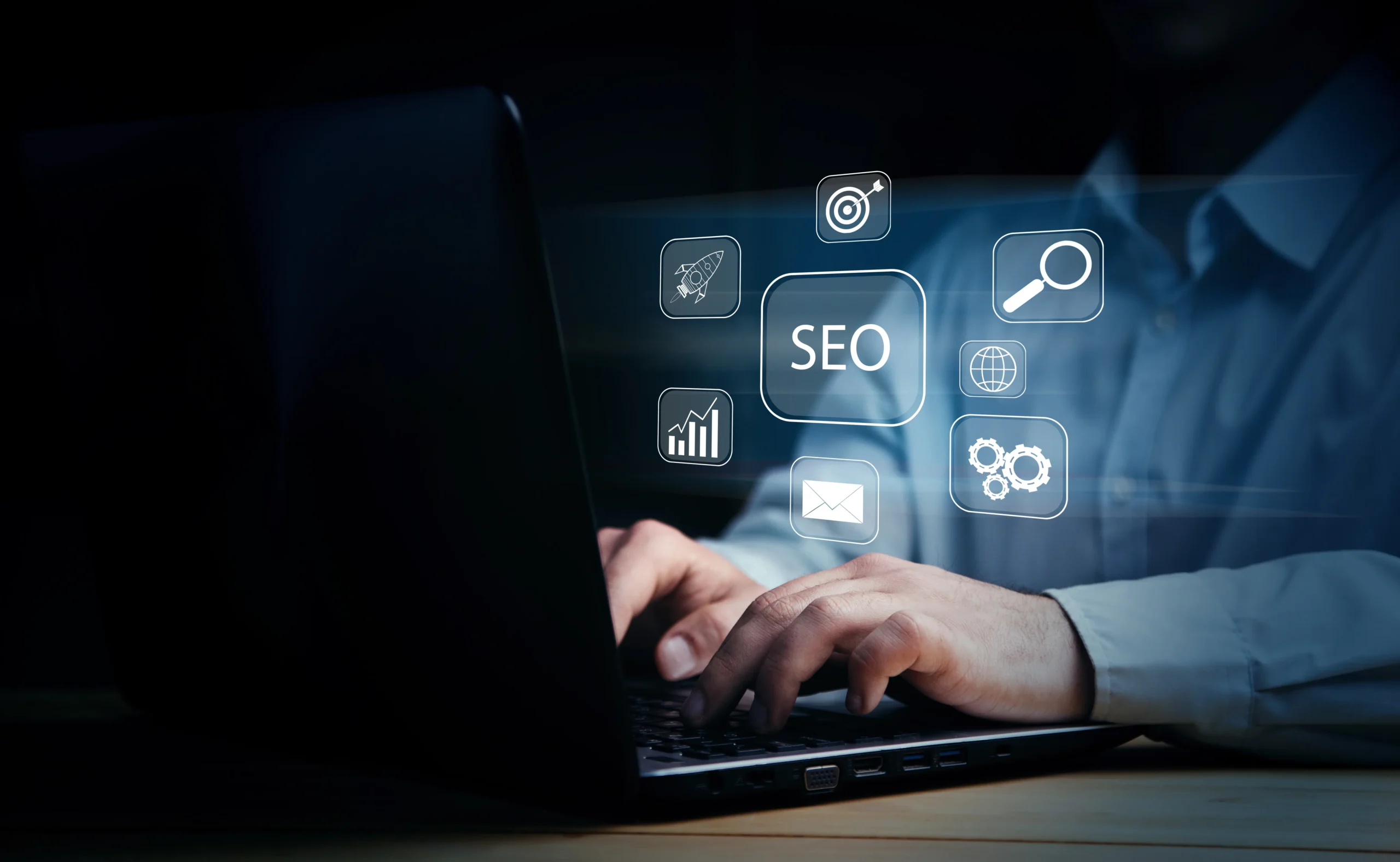 Concept visual illustrating search engine optimization