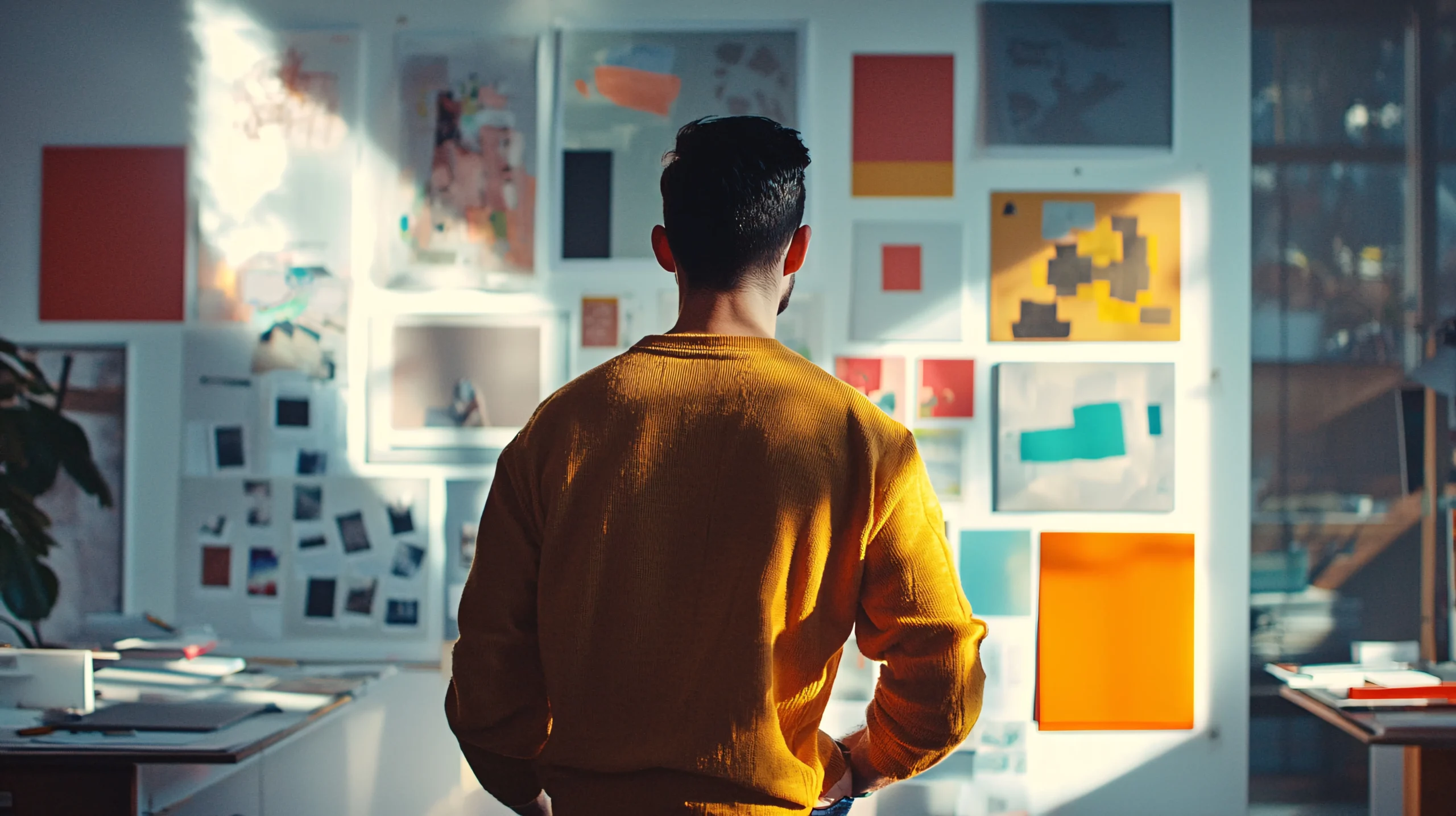 Concept visual illustrating visual design and branding